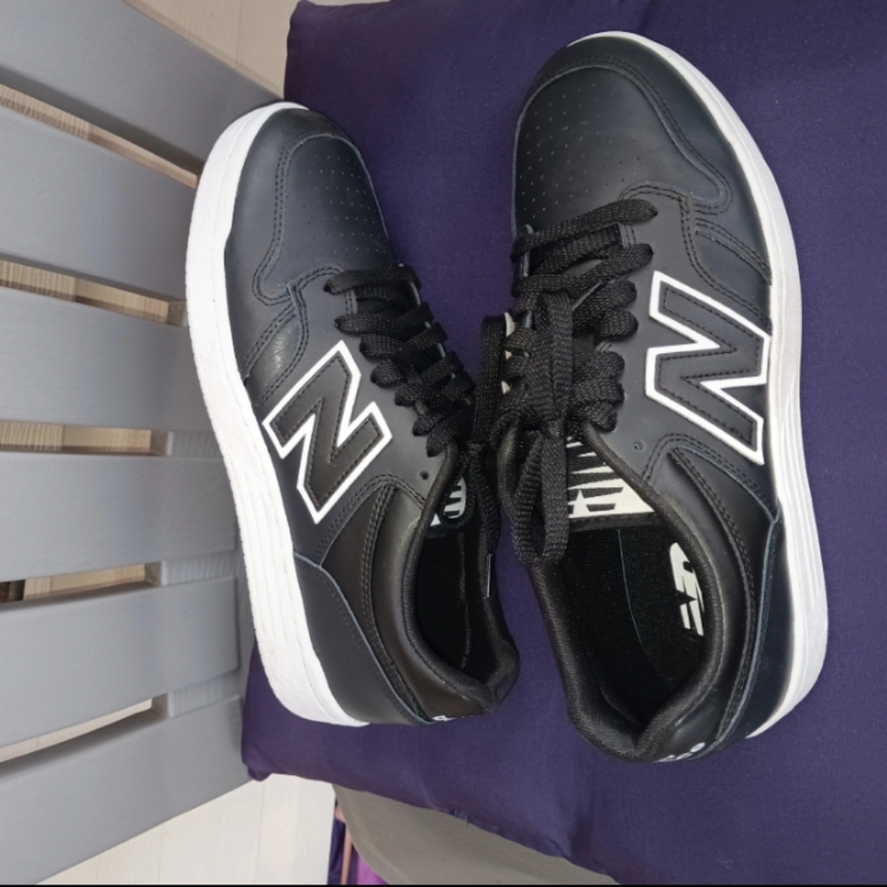 New Balance 480 Shoes black and white - Picture 3 of 5